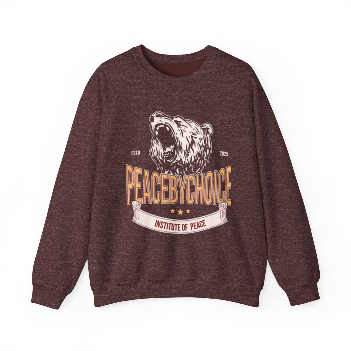 Peace by Choice Unisex Heavy Blend™ Crewneck Sweatshirt-Peace University