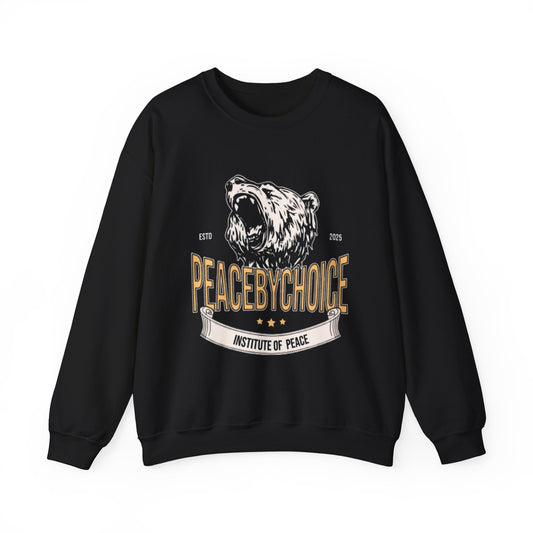 Peace by Choice Unisex Heavy Blend™ Crewneck Sweatshirt-Peace University