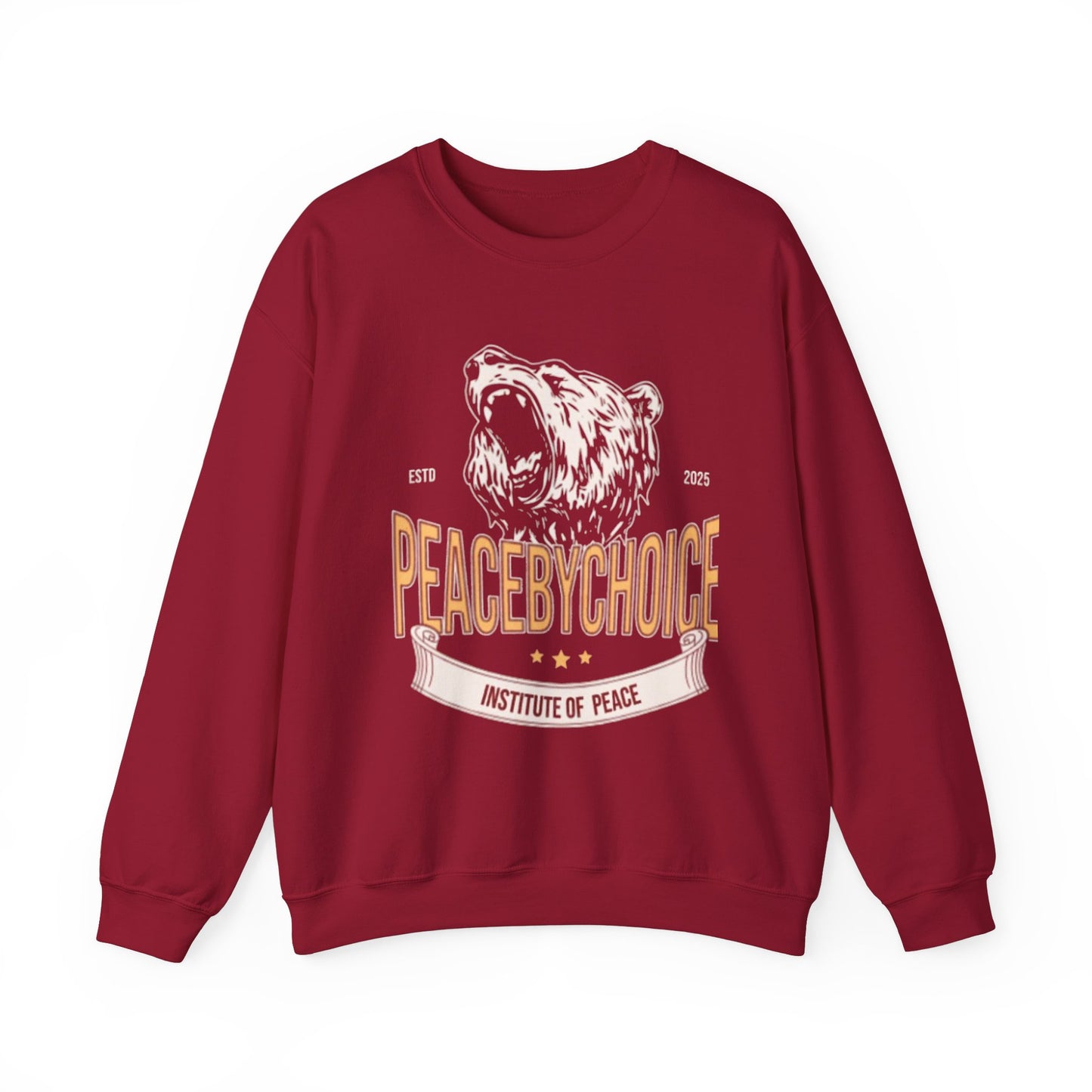 Peace by Choice Unisex Heavy Blend™ Crewneck Sweatshirt-Peace University