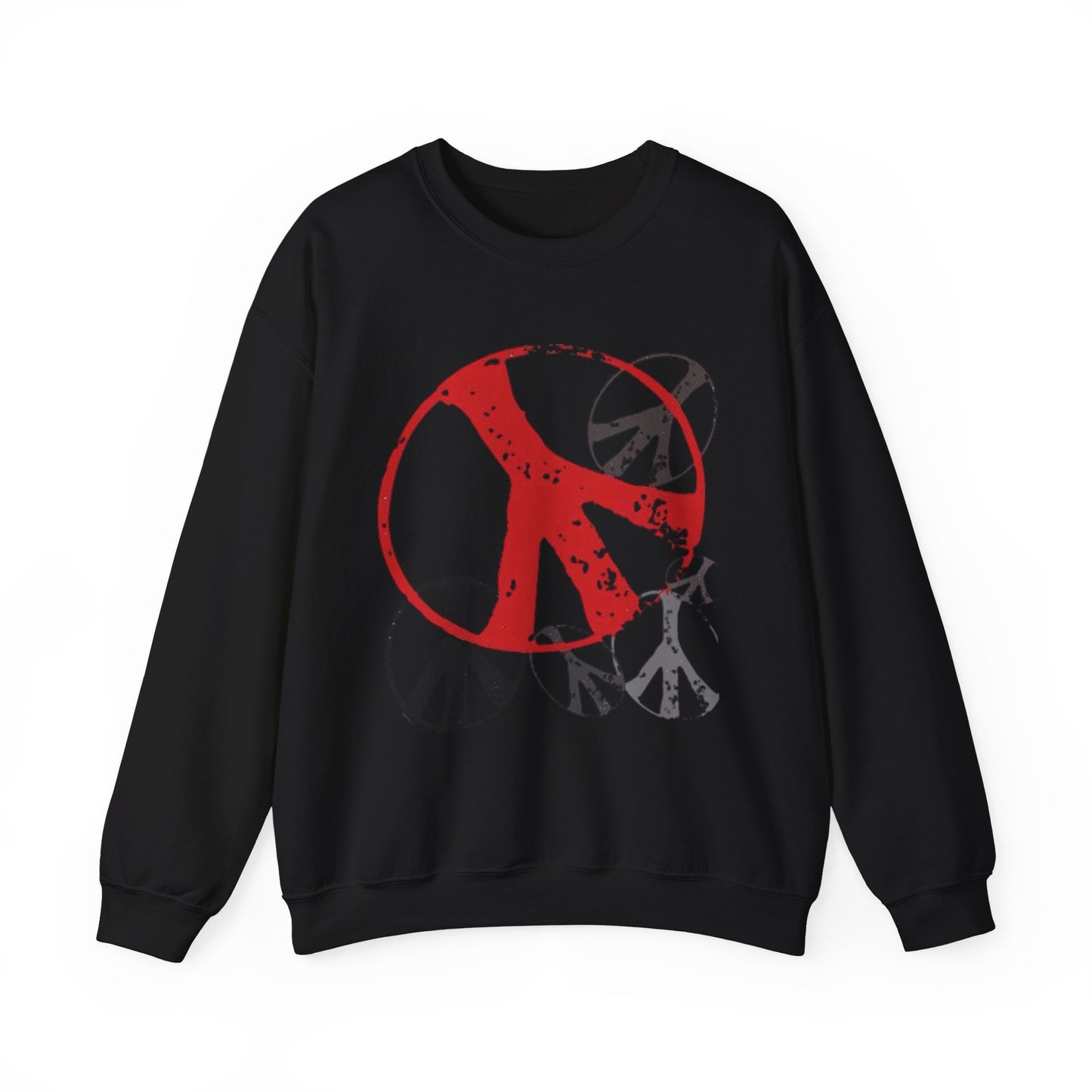 Unisex Heavy Blend™ Crewneck Sweatshirt - Peace Sign Graphic