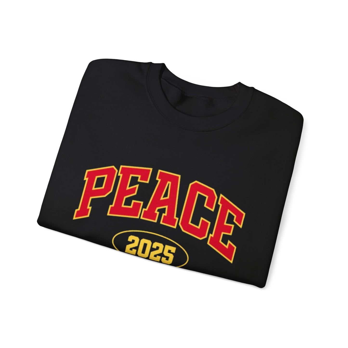 Peace 2025 Unisex Heavy Blend™ Crewneck Sweatshirt - Comfortable & Stylish Attire for Peace Enthusiasts