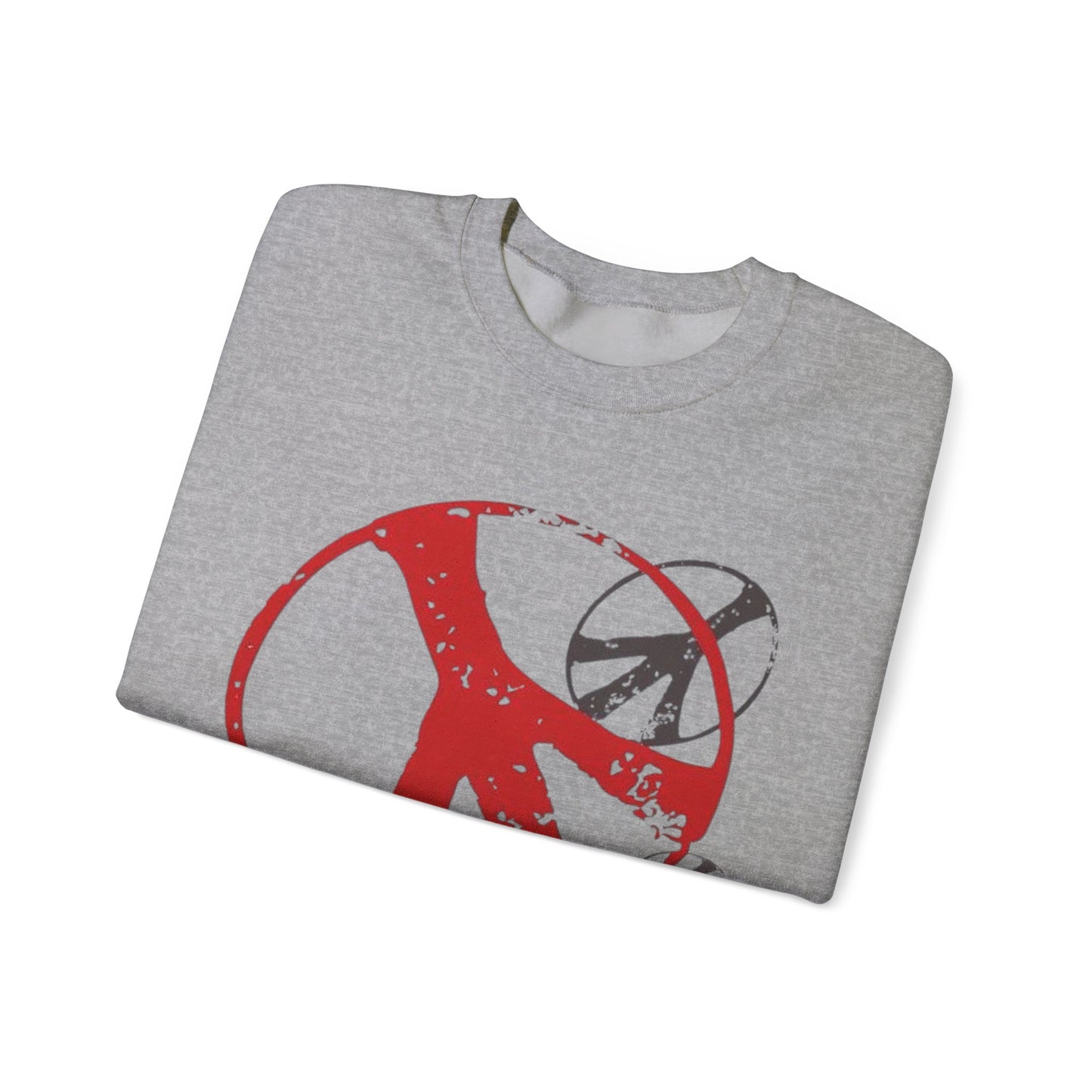 Unisex Heavy Blend™ Crewneck Sweatshirt - Peace Sign Graphic