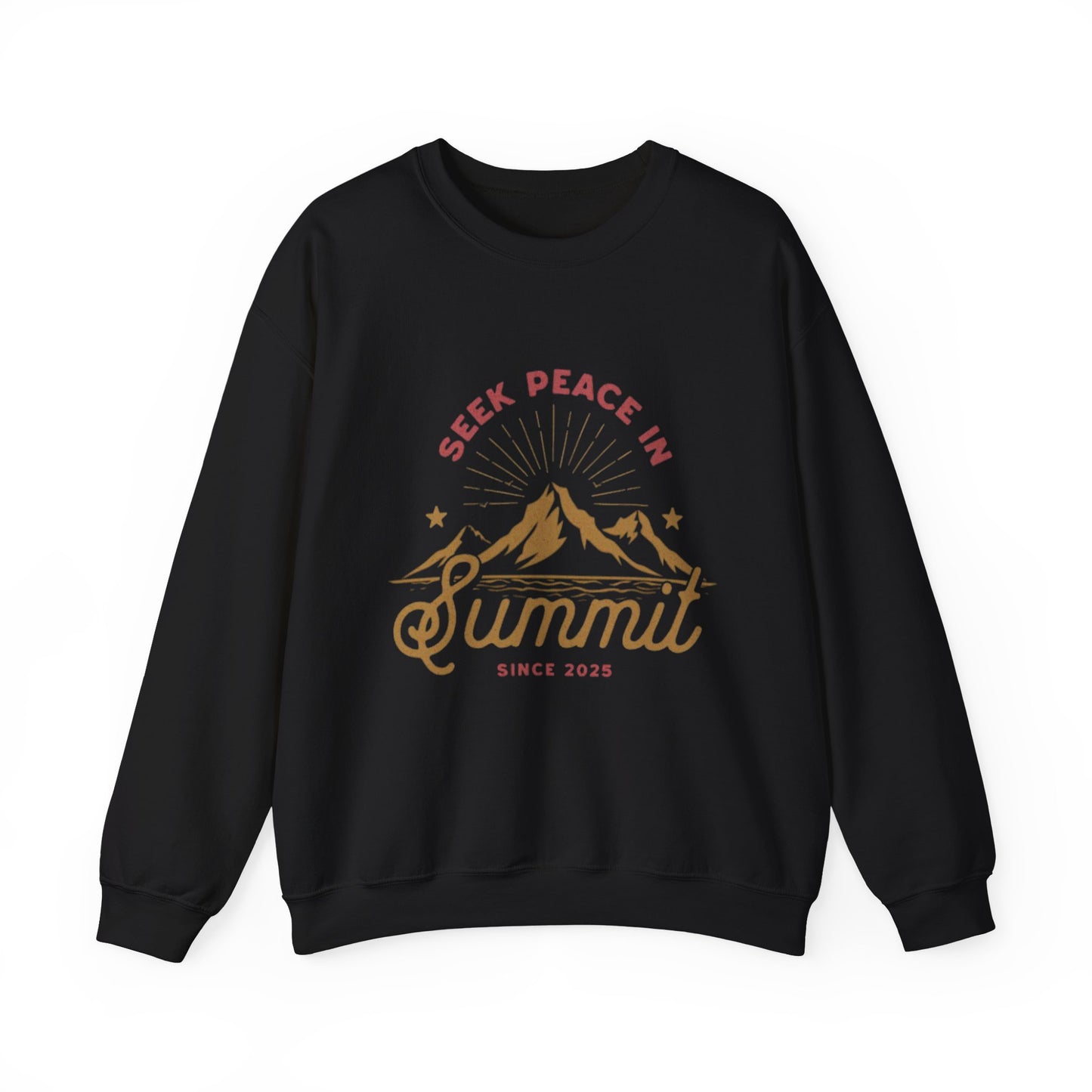 Seek Peace in Summit Unisex Heavy Blend™ Crewneck Sweatshirt