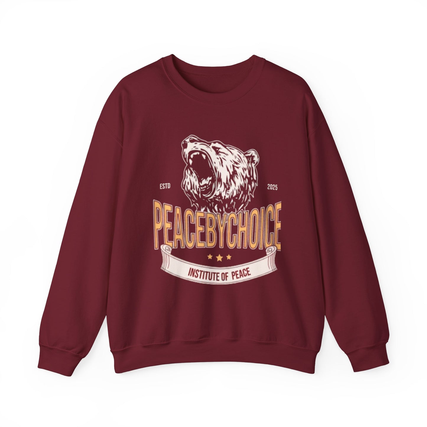 Peace by Choice Unisex Heavy Blend™ Crewneck Sweatshirt-Peace University