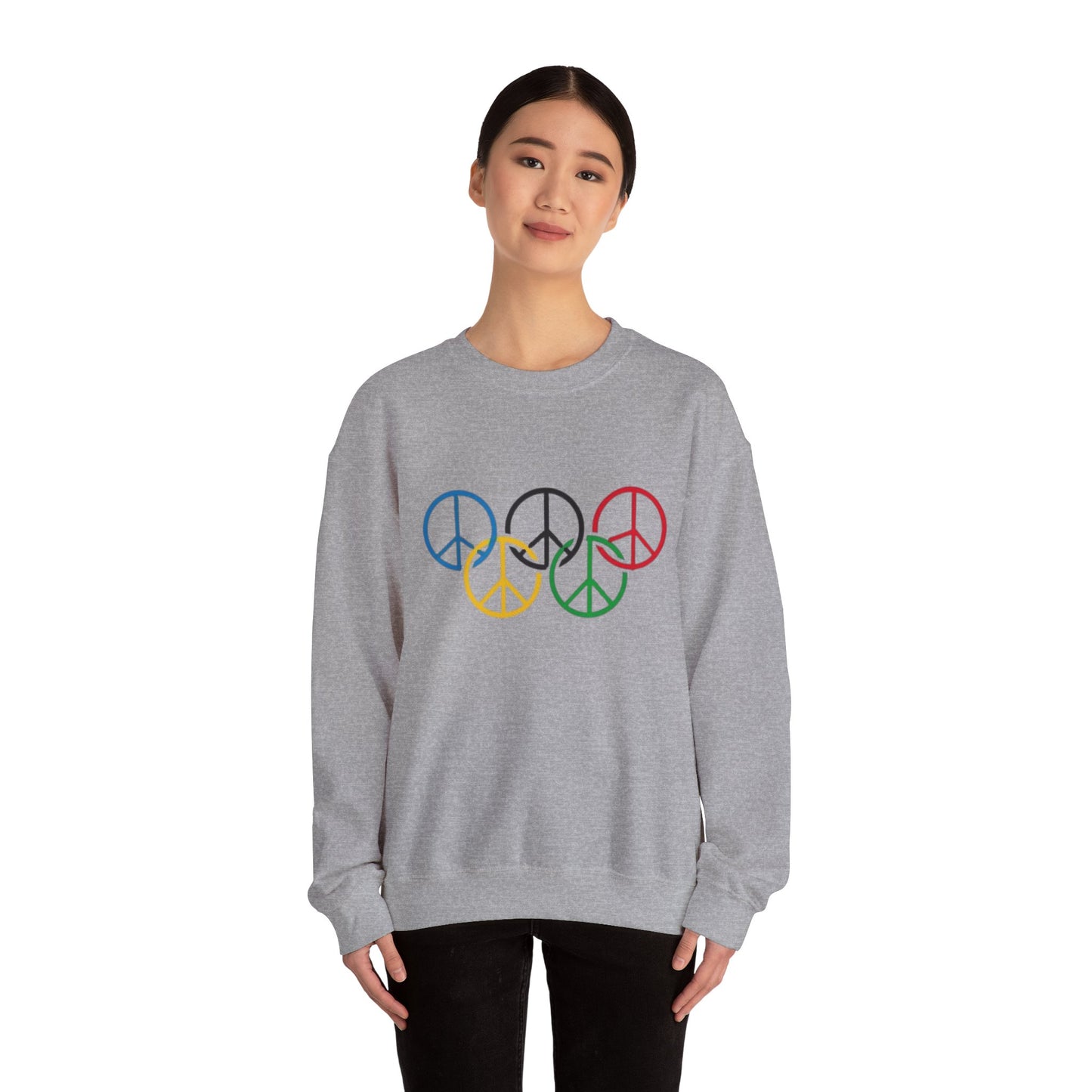 Unisex Heavy Blend™ Crewneck Sweatshirt- Peaceful Vibes Olympics