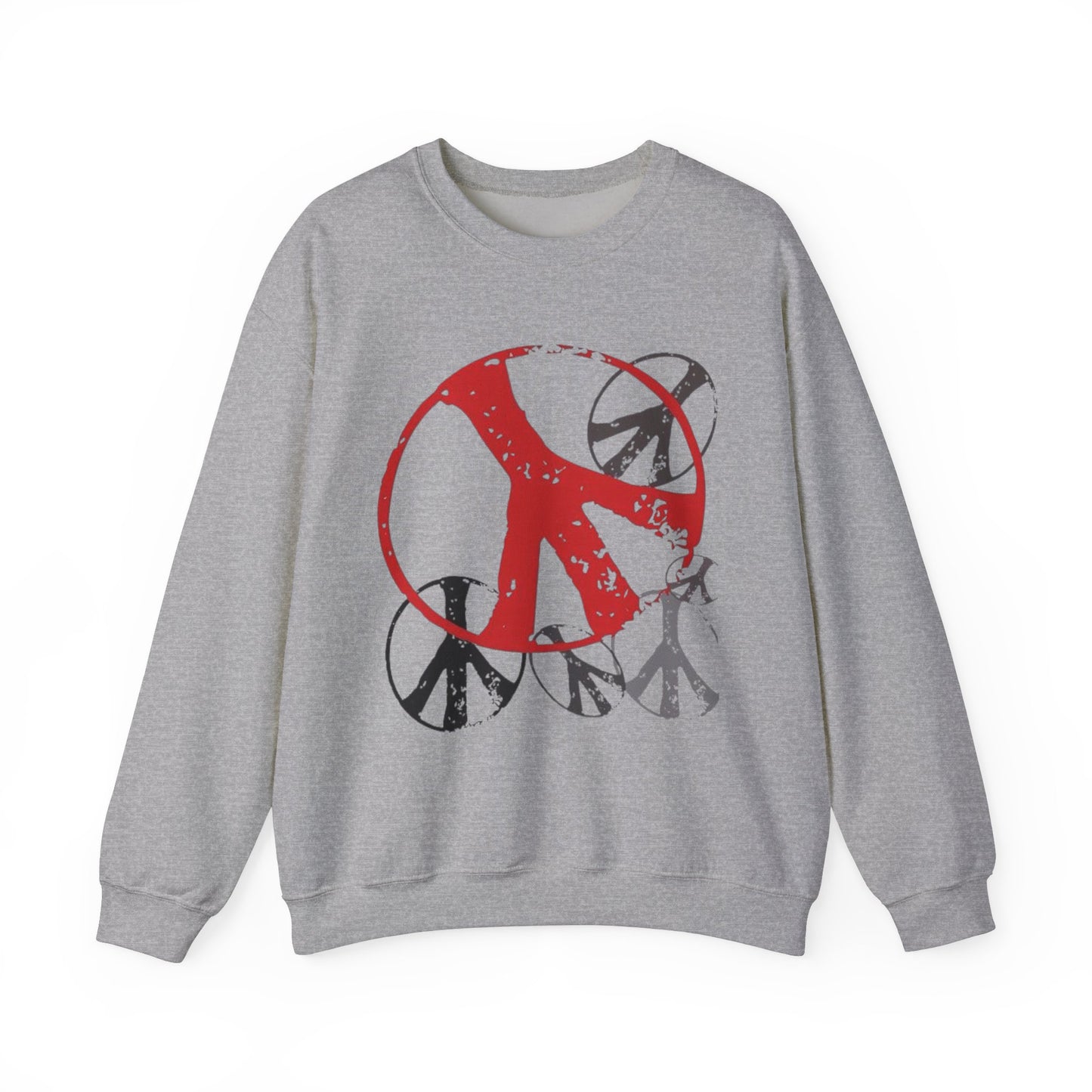 Unisex Heavy Blend™ Crewneck Sweatshirt - Peace Sign Graphic