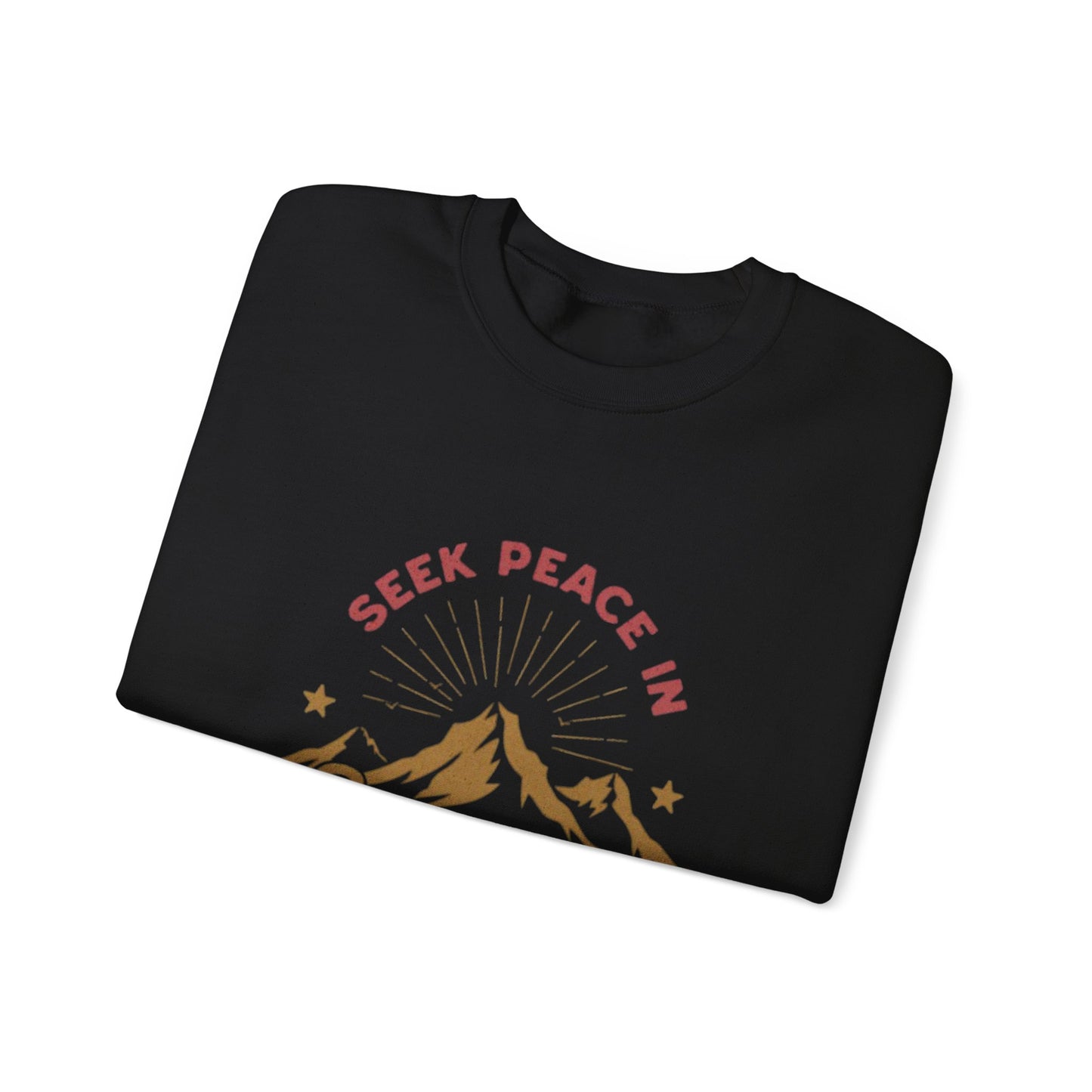 Seek Peace in Summit Unisex Heavy Blend™ Crewneck Sweatshirt